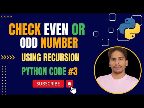 Check Even or Odd Numbers using Recursion in Python || Python Code series || I-TECHLEARNING