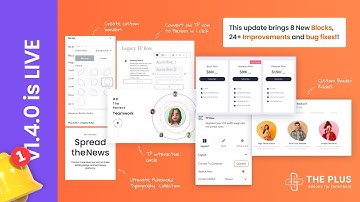 v1.4.0 BIG UPDATE for The Plus Addons for Gutenberg (Block Editor) | 8 New Blocks & 24+ Improvements
