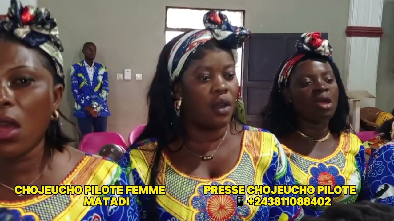 LA CHOJEUCHO PILOTE FEMME MATADI , LE 17 JANVIER 2025 À LA PAROISSE CEAC BELVÉDÈRE MIROIR .