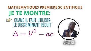 Résoudre une équation du second degré avec le discriminant réduit- Lycée