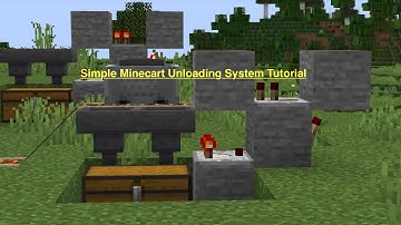 Minecart unloader tutorial | Minecraft 1.16 +