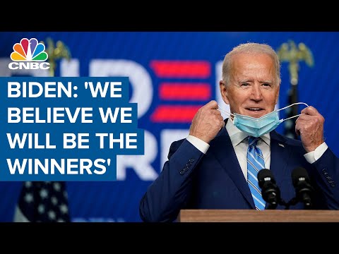 Joe Biden: 'We believe we will be the winners'