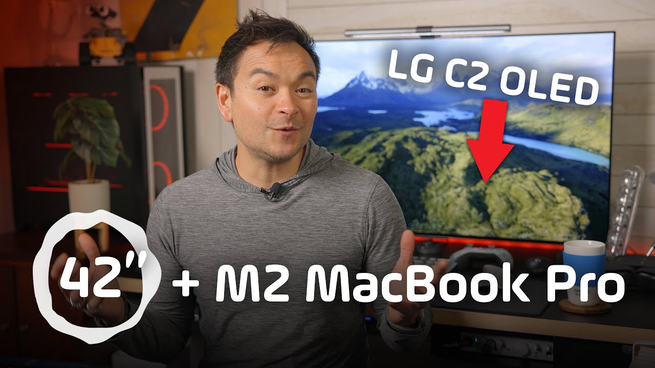 Perfect Display for the M2 MacBook Pro 👉🏼 LG C2 42 OLED 