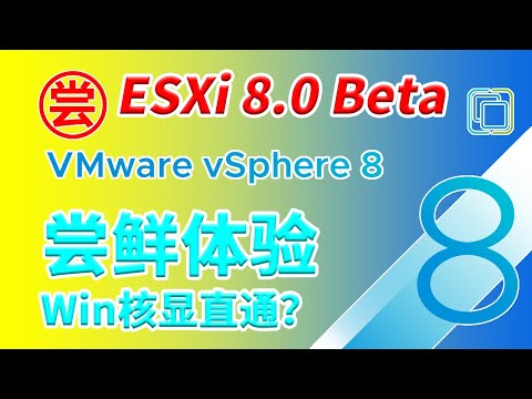 【尝鲜】ESXi 8.0 Beta 家用日常方面测试体验安装 N5105为例 虚拟Win11核显直通测试 VMware vShere 8