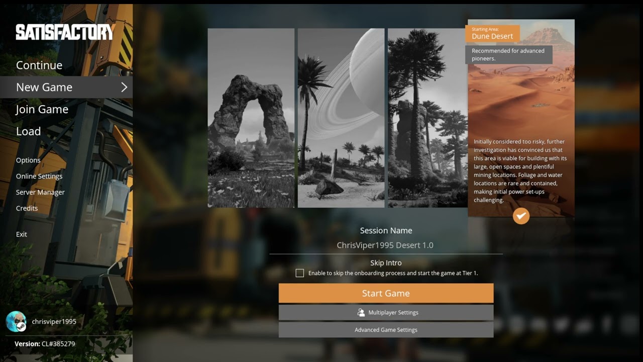 Getting back into Satisfactory with a new start