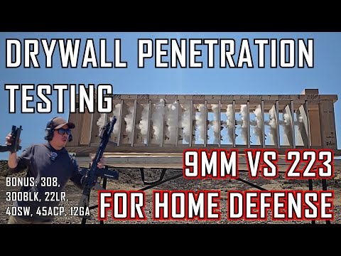 DRYWALL PENATRATION TEST: WHICH CALIBER IS SAFEST