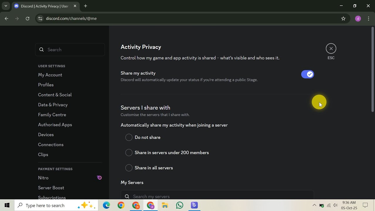 Как сделать так, чтобы Discord показывал, во что вы играете