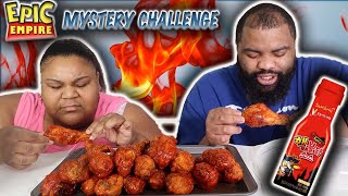 10 2X SPICY CHICKEN LEGS IN 15 MINS CHALLENGE| EPIC EMPIRE CHALLENGES| EPIC EMPIRE MYSTERY CHALLENGE