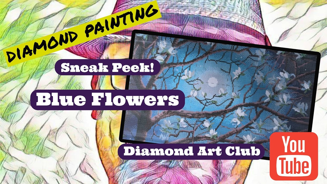 Blue Flowers – Diamond Art Club