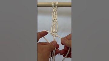 How to Make a Square Knot Picot | Easy Macrame Tutorial #macrameknot #macrame #macrametutorial