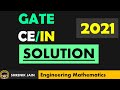 GATE CE/IN 2021 - Mathematics solution