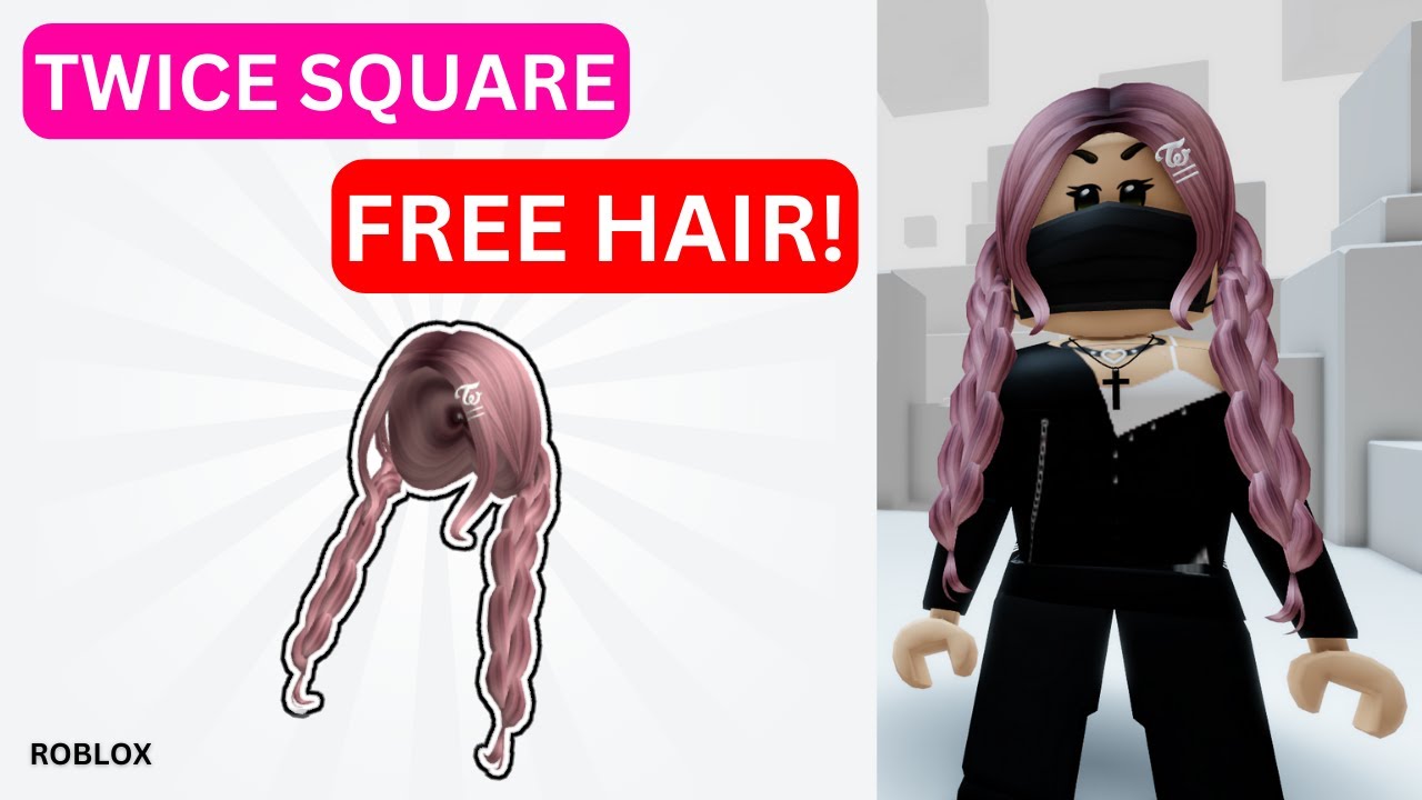 FREE HAIR ACCESSORY! HOW TO GET TWICE Blonde Pigtails! (ROBLOX TWICE SQUARE  EVENT) 