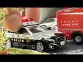【総集編】くらしを守る人たちに密着！【働く車】stop motion ジオラマ 大人の世界　ミニカー　car chase