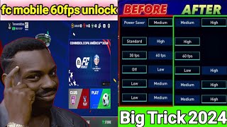 how to unlock graphics settings in fc mobile ll fc mobile 60fps unlock