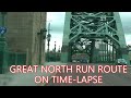 Great North Run route on Time-Lapse