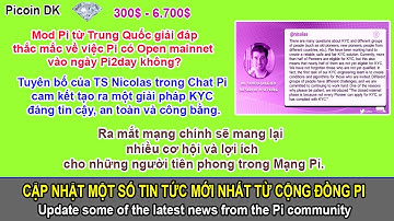 Mod Pi từ Trung Quốc giải đáp thắc mắc về việc Pi có Open mainnet vào ngày Pi2day không???