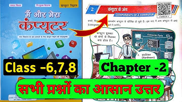 class 8,7,6 computer science chapter 2 question answer Bihar board | कंप्यूटर के अंग प्रश्न उत्तर