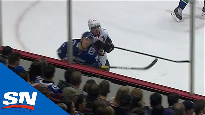 Canucks Ashton Sautner Slow To Get Up After Going ...