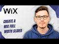 How To Create A Wix Full Width Slider [2026 Guide]