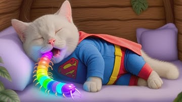 Compilation 🐱 OMG! Super Kitten Gets in Big Trouble After Eating a Magical Bug  Epic Cat Animation