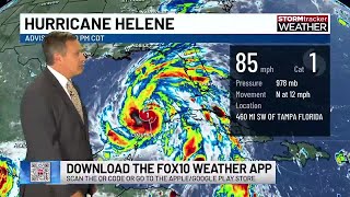 Helene a large Category 1 Hurricane, could become Category 4