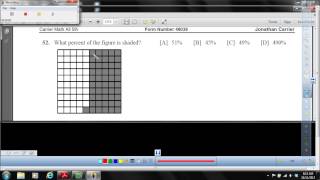Objective 94   Relate an equivalent fraction and percent given a grid