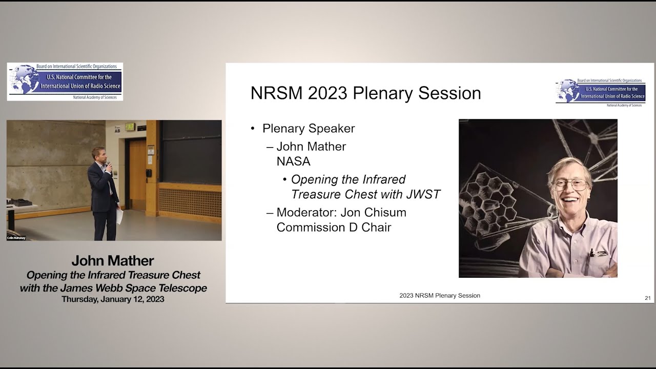 John R Mather 2023 USNC-URSI NRSM Plenary Session | Dr. John Mather - YouTube