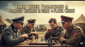Early Queen Promotions & Strategic Checkmate in Fierce 4-Player Chess!