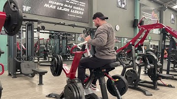 Chest supported machine single arm row