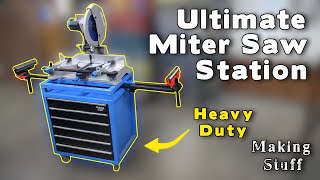 Ultimate Heavy Duty Miter Saw Stand by Making Stuff 3,802 views 5 months ago 9 minutes, 57 seconds