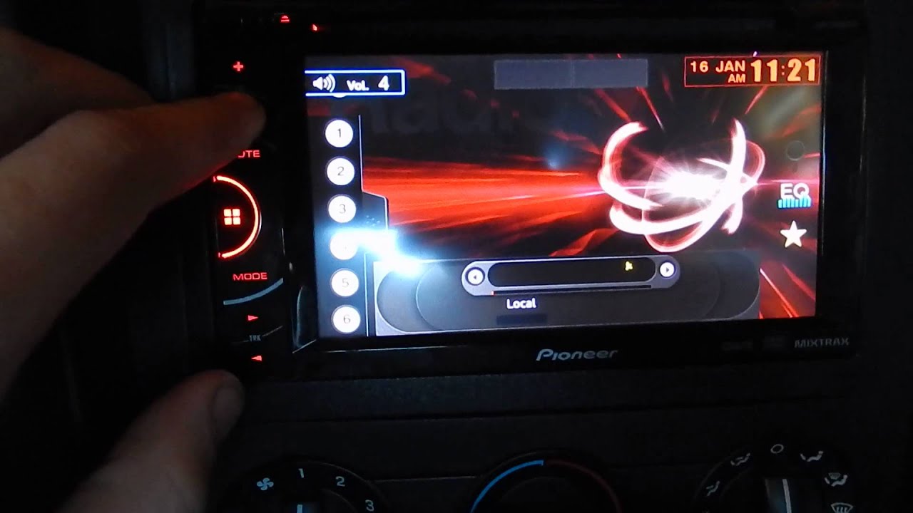 Pioneer AVH-X1500DVD Screen Quick Review - YouTube