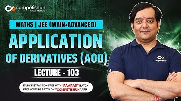 Application of Derivatives   Part 103  Rolles Theorem