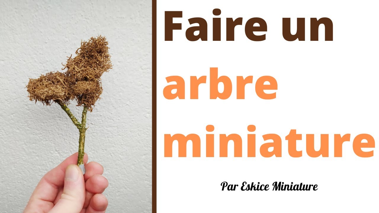 Tuto, diorama, Faire un arbre.