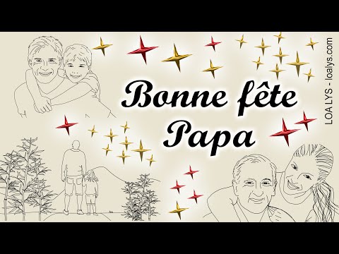 BONNE FÊTE PAPA - Jolie carte virtuelle fête des pères