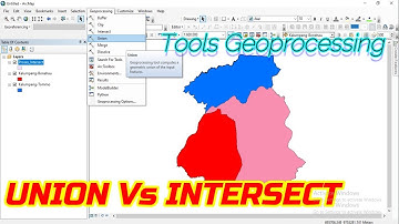 Proses Union dan Intersect di ArcMap || Union Vs Intersect on ArcMap