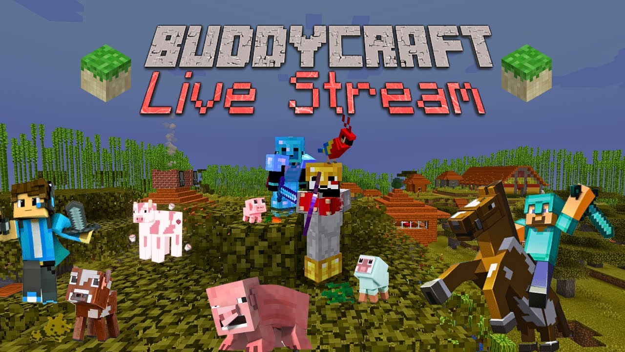 MINECRAFT 🔴 Live Stream ⛏ Buddycraft Realm ⛏ Java Edition - YouTube
