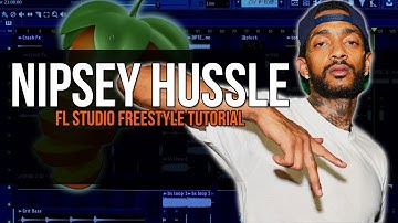 Making A Nipsey Hussle Type Beat - Fl Studio Freestyle Tutorial
