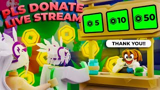 🔴FREE ROBUX GIVEAWAY UP TO 100 + PLS DONATE LIVESTREAM day 173 by @TilaAndSpinkx (Short Livestream)