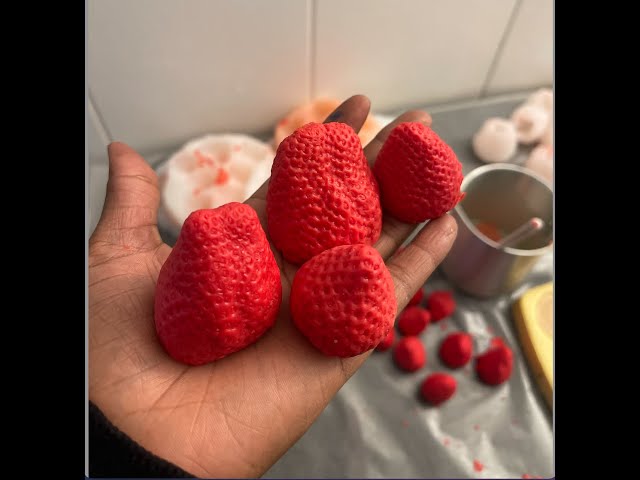 Handmade Strawberry Silicone Molds 