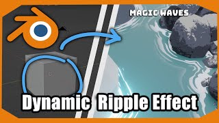 Create Dynamic Water Ripples With Geometry Nodes And This Crazy Trick: Blender 3.6 screenshot 5