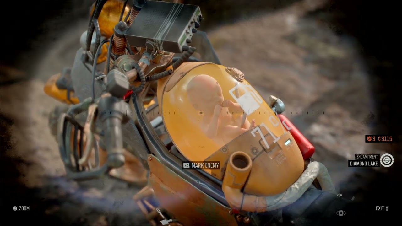 days gone - fetus in my fuel tank (death stranding)