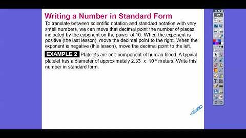 Scientific Notation with Negative Powers of 10 - Lesson 2.3