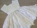 VESTIDO A CROCHET O GANCHILLO CON PERLAS - PASO A PASO -3 A 6 MESES -