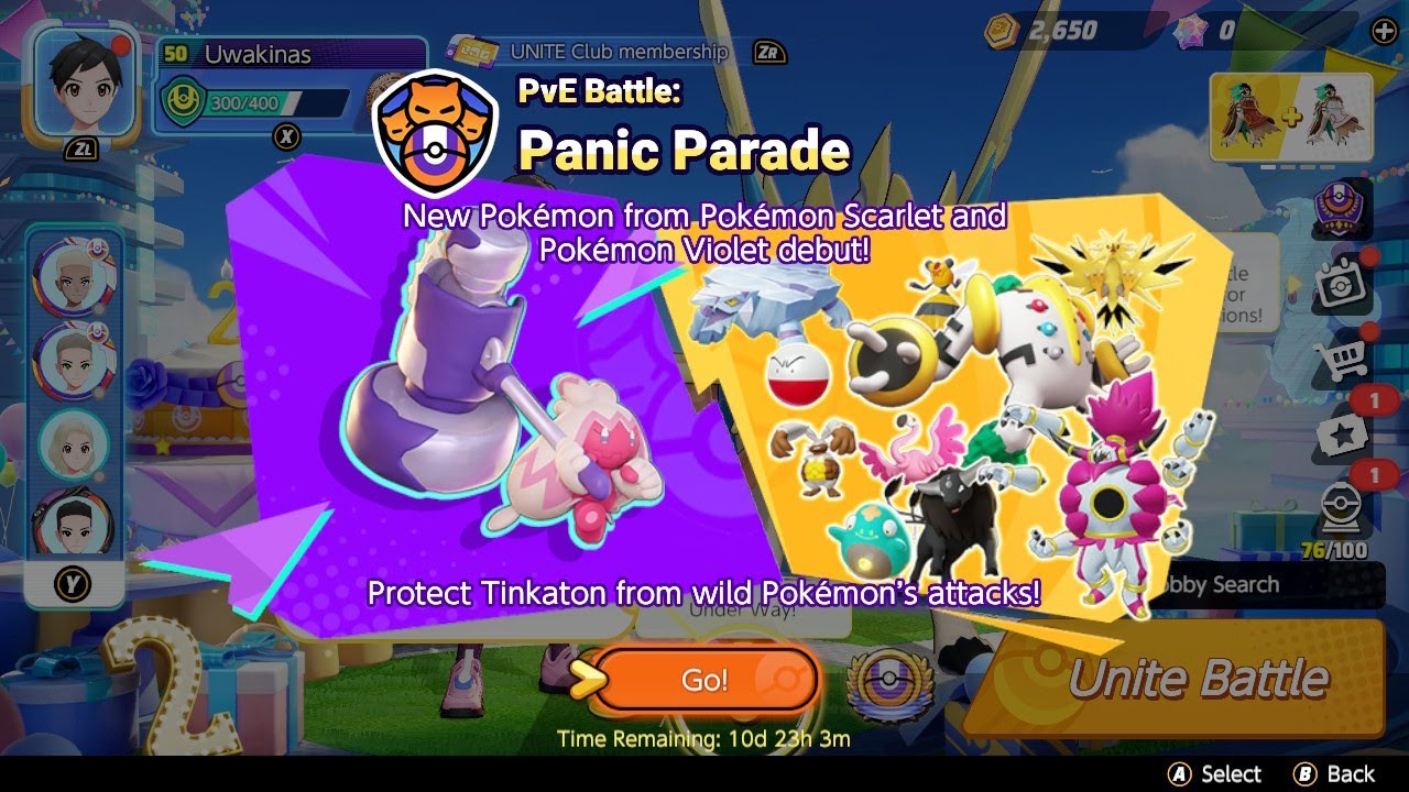 Mewtwo in Pokmon UNITE to Celebrate 2nd Anniversary plus Panic Parade  schedule - My Nintendo News