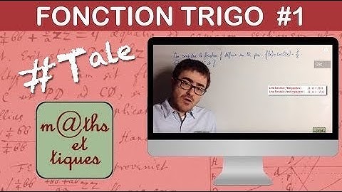 Etudier une fonction trigonométrique 1/4 : Parité - Terminale