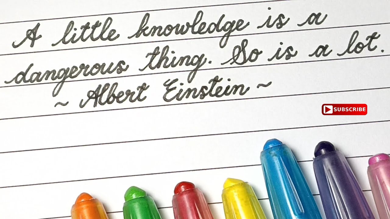 Best Inspirational Quotes in English Cursive Writing | Handwriting ...