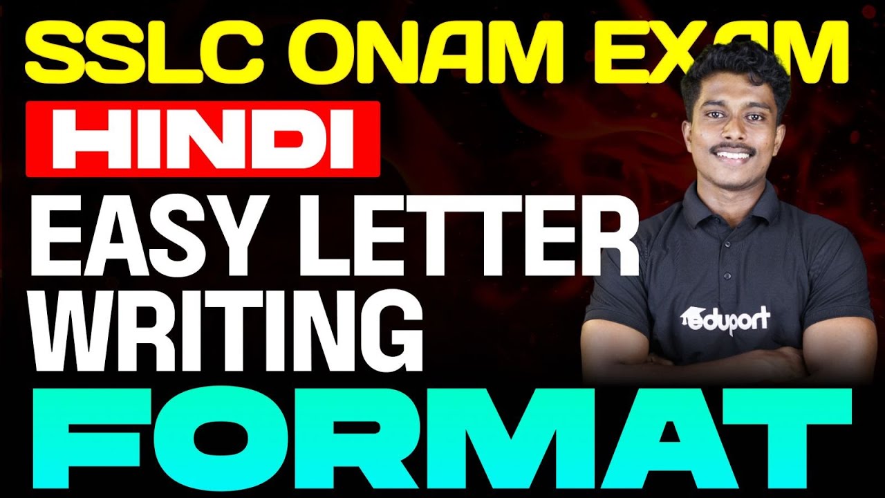 SSLC Onam Exam Hindi Easy Letter Writing Format | Eduport