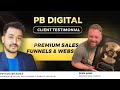 Dean hawe testimonial for pritam bhadra  pb digital team gohighlevel web design agency