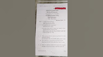 Data Structure(CS/CT/CO- 303)(2022) Rgpv Question paper 2022