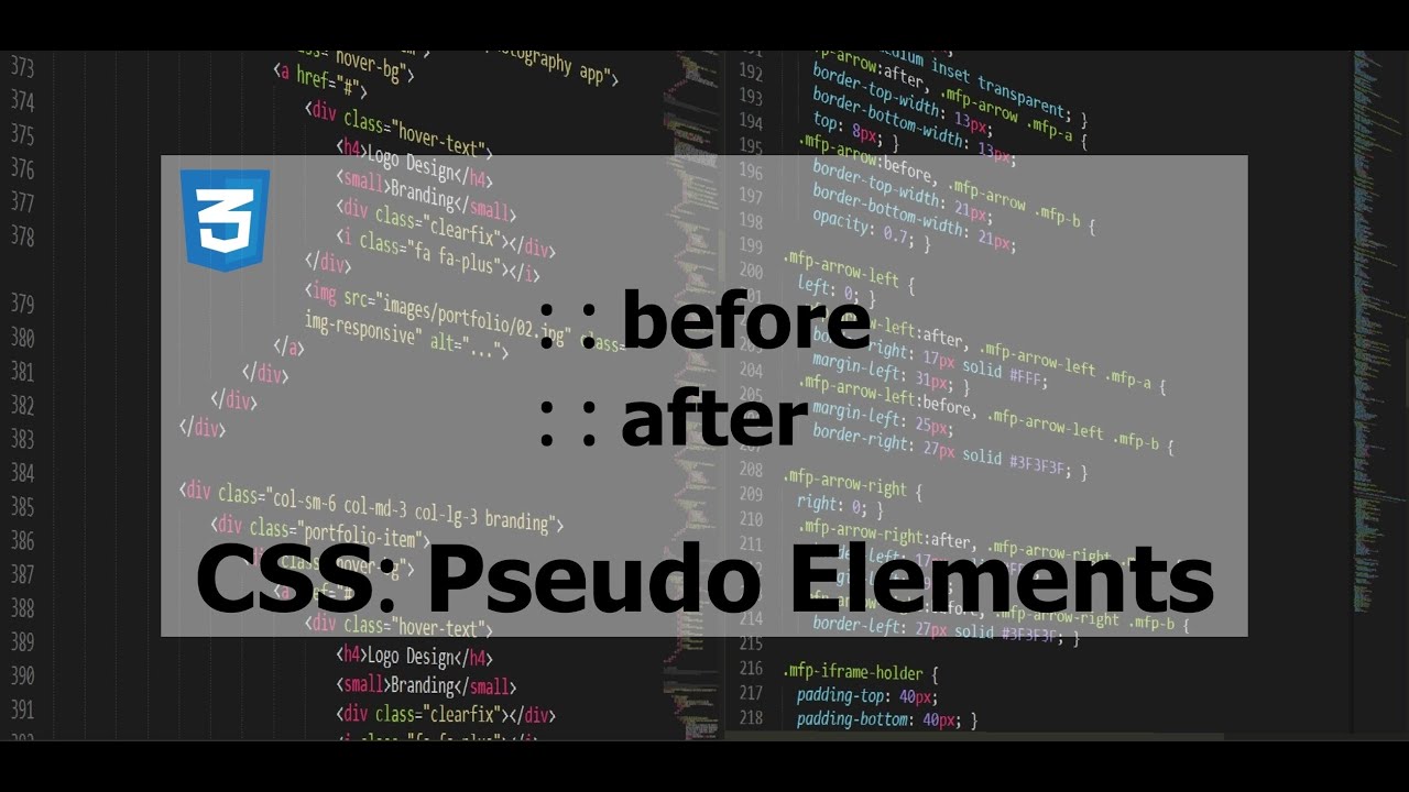 CSS: როგორ გამოვიყენოთ ::before & ::after? - YouTube